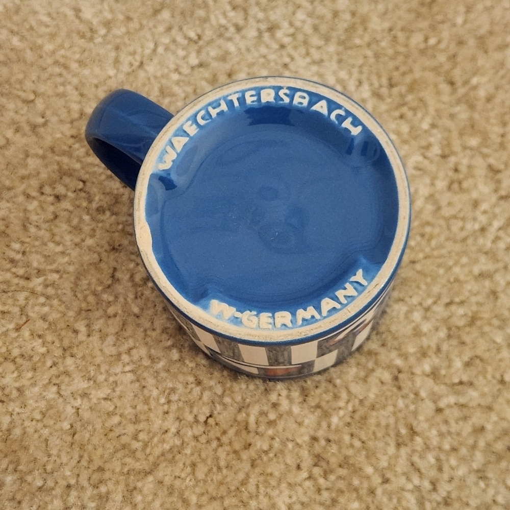 Waechtersbach Blue White Striped Sailor Boat Beach Mug Germany - Picture 5 of 5